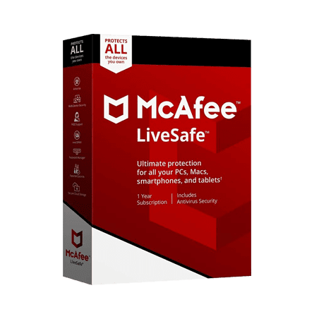 McAfee LiveSafe – 1-Year / Unlimited Devices